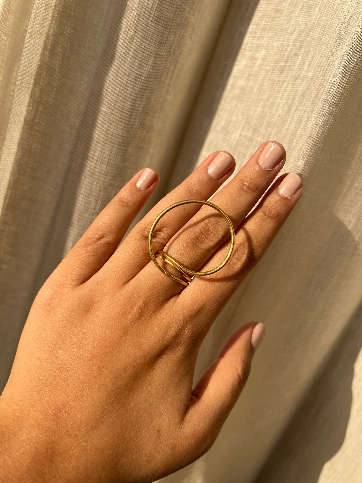 Spiral brass ring