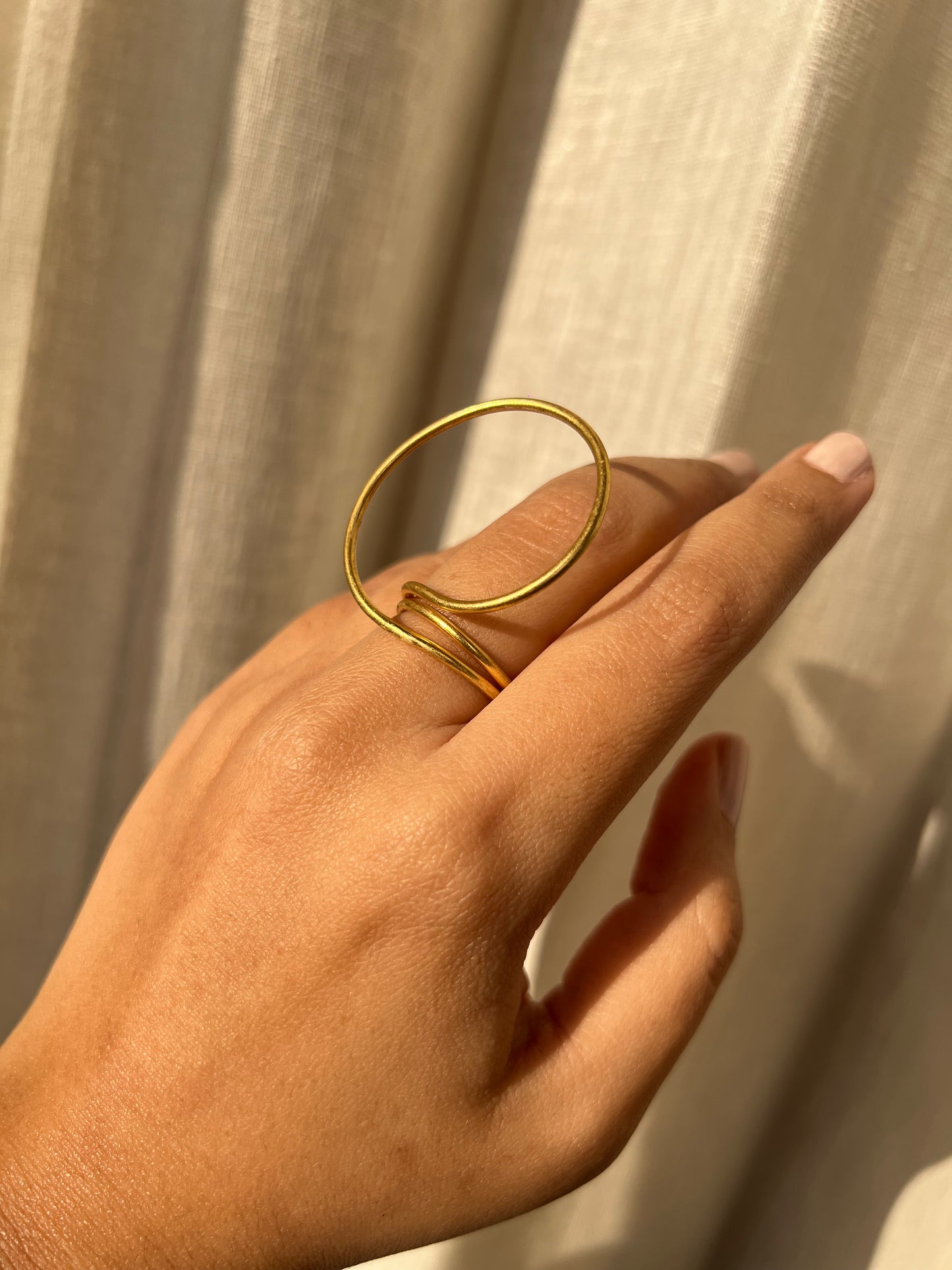 Spiral brass ring